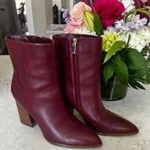 Leather Heeled Booties